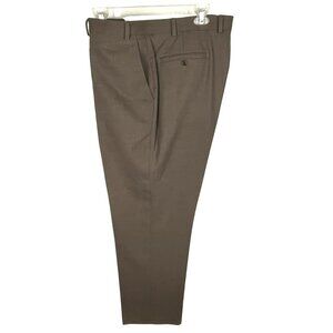 Michael Kors Men's Flat-Front Dress Pants Brown Slacks 38x30